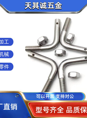 SASPL3/4/5/6/8/10 304不锈钢拉伸弹簧用支柱 孔用型 L型 FFP11