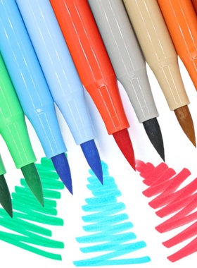 加大容量水彩笔单支单色软头单只散装黑红蓝黄绿色软笔头画室补充