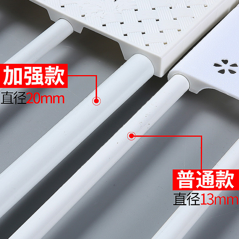 速发衣柜内收纳隔板分层架宿舍衣橱柜子隔层隔断分隔板伸缩置物架