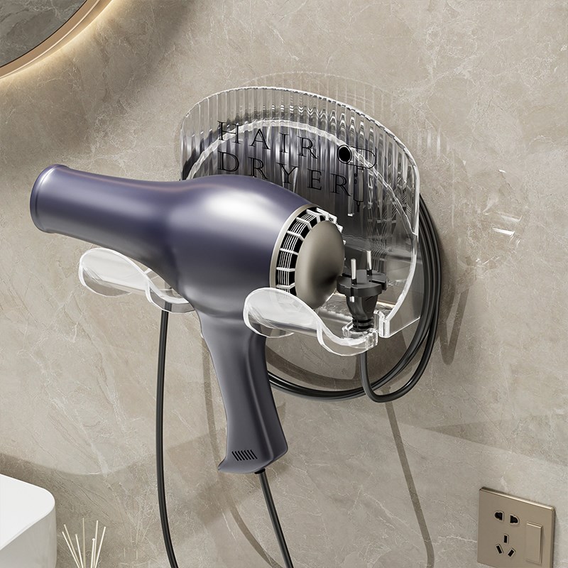 速发吹风机置物架免室孔卫生间用品用具小百货挂架支打壁挂式风筒