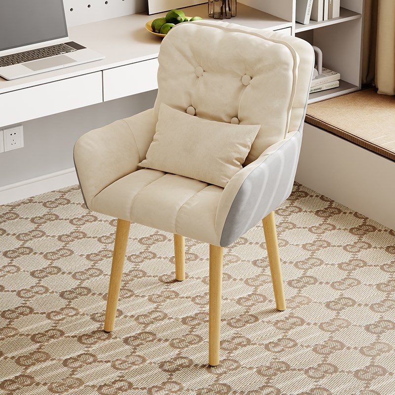 速发电脑椅舒适家用化妆椅靠背实办木公座椅舒服桌坐宿舍学习书久