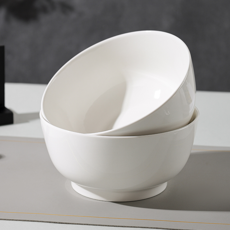 速发风新品陶瓷餐具套装饭碗简约多色耐高实吃饭碗白个装创意温用