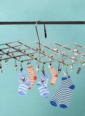 Multi clip stainless steel sturdy windproof folding towel cl