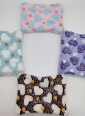 Pet cotton pad thickened and warm coral fleece pad for cats