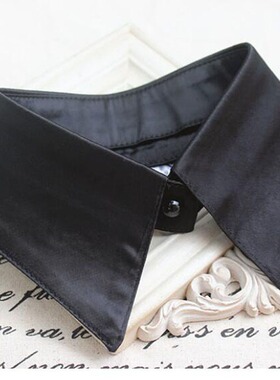 Fashionable black shirt style small pointed collar fashionab