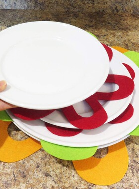 Flower shaped pot mat dining mat cup mat butterfly pot mat l