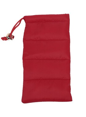 Down cotton glasses storage bag with drawstring and drawstri