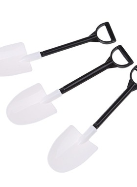 Disposable 50PCS ice cream scoop black and white scoop flowe