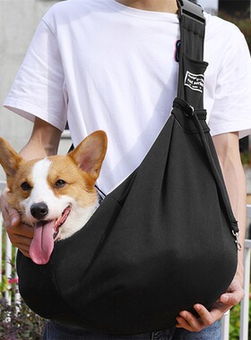 Folding dog backpack breathable pet outdoor bag pet bag shou