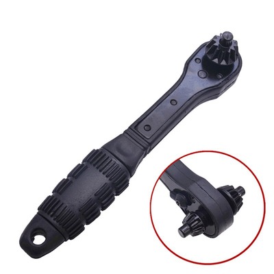 黑色二合一钻夹头钥匙扳手棘轮两