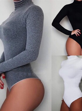 High neck shapewear for women sexy and tight fitting solid c