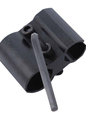 Black double clamp quick release fixed pipe clamp bracket si