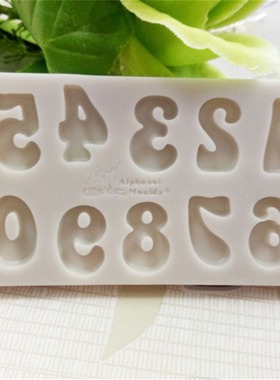 DIY Case 26 Digital Chocolate Silicone Mold Hand turned Suga