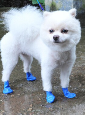 Pet shoe covers dog rubber waterproof balloon shoes cat and