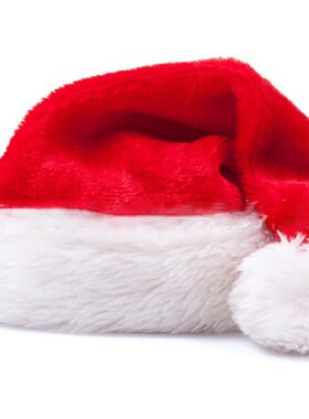 Christmas Day costume and dress up plush thick Christmas hat