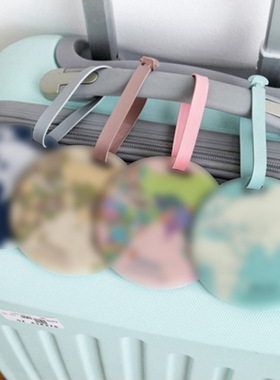 Creative PVC luggage tag outdoor luggage tag bag pendant dec