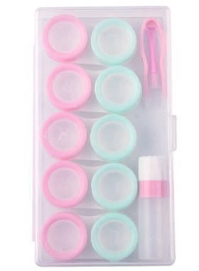 Macaron set of contact lens case contact lens companion box