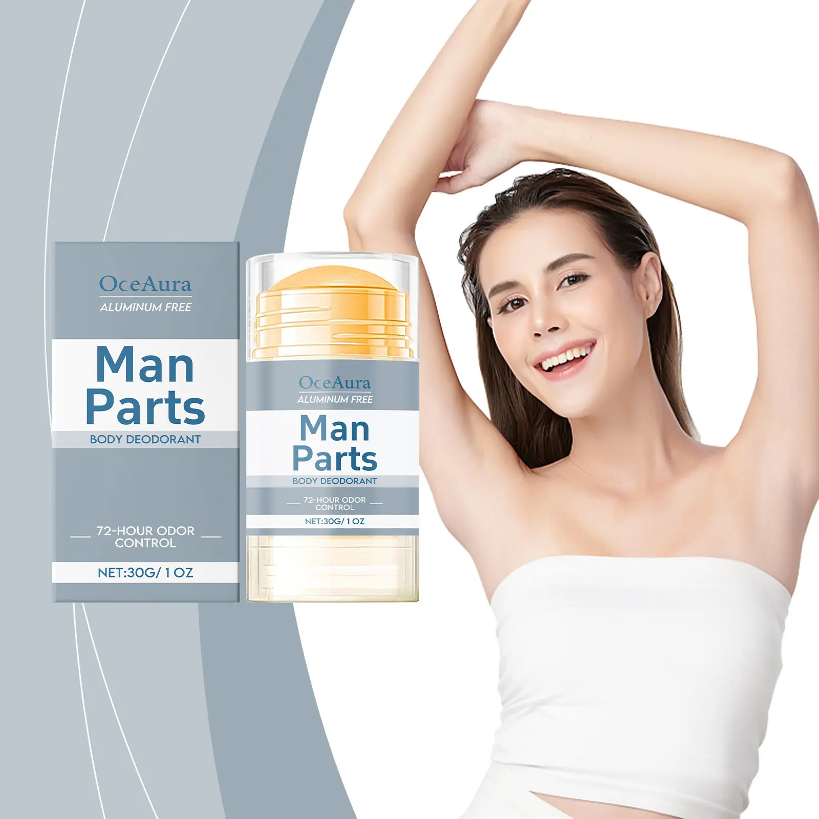 Gentle Cleansing Stick Gently cleanses the armpits and cares