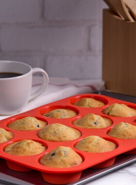 Multi grid circular silicone Muffin cup mold for household s
