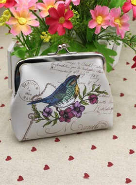 Popular Makeup Bag Mouth Red Envelope Printed Bag PU Mini Co