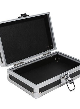Handheld aluminum alloy box with lock cash box large capacit