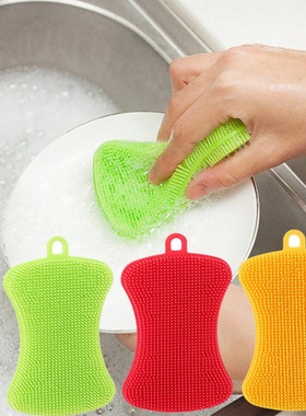 Creative silicone dishwashing brush silicone cleaning brush