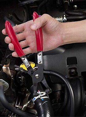 Red+black curved pipe clamp snap clamp car water pipe clamp