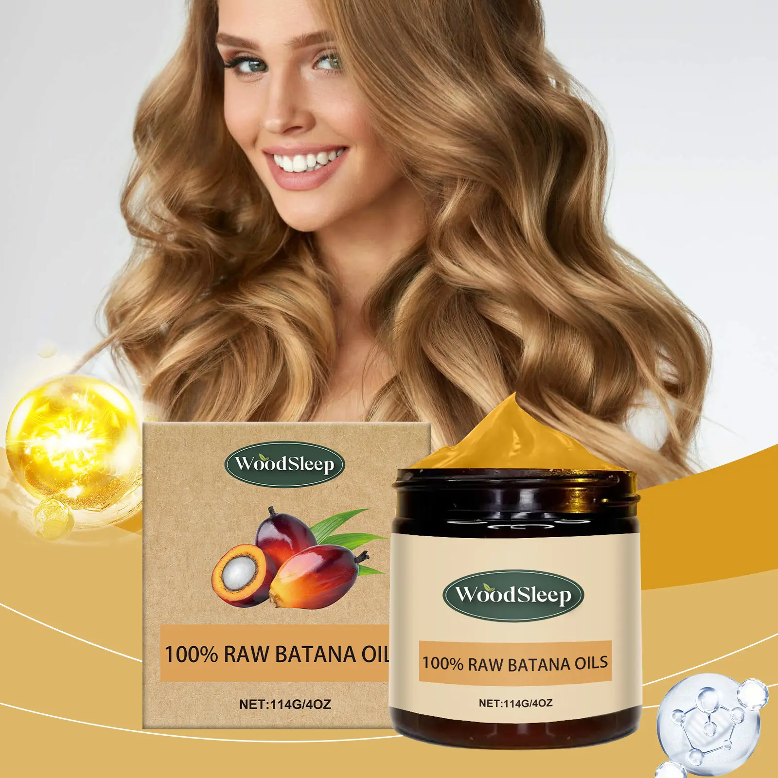 Batana Oil Hair Conditioning Cream Hair Care Softening Nouri