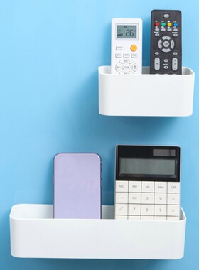 Wall mounted storage box bathroom toiletries shelf mobile ph