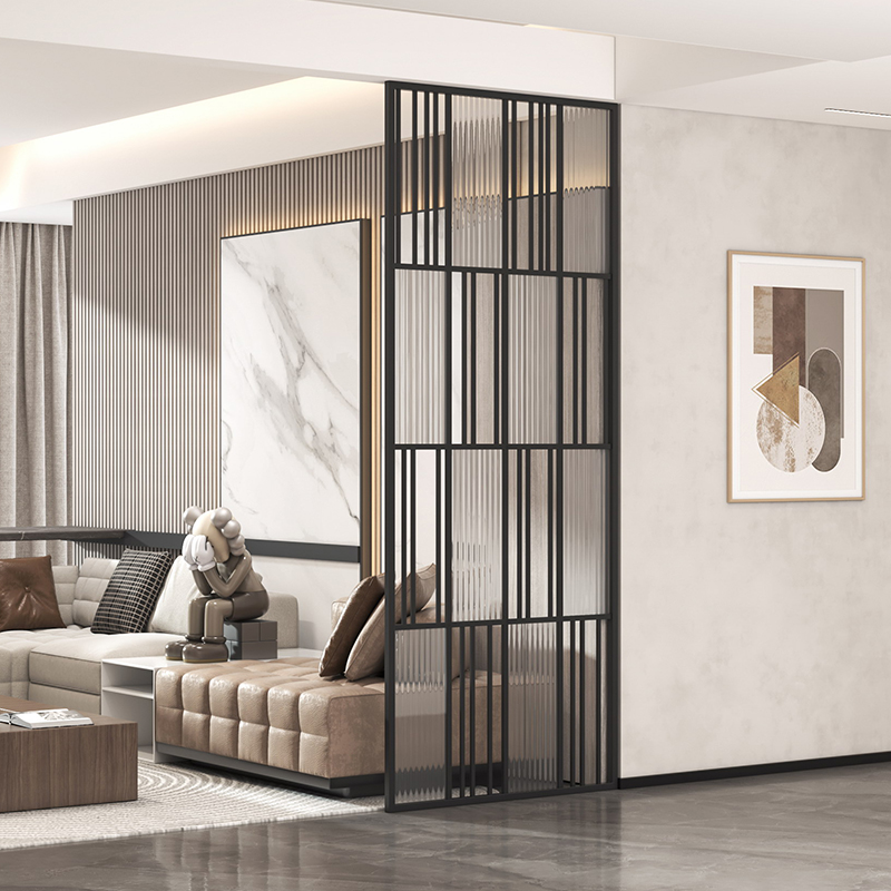 办公室屏风铁艺隔断玻璃