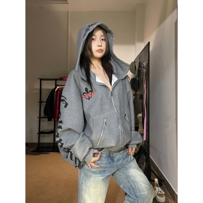 15GET美式复古华夫格连帽卫衣