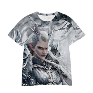 敖光儿童服装创意2敖闰敖丙魔丸灵珠成人大人款小孩T恤短袖男女t