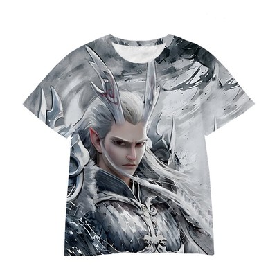 敖光儿童服装创意2敖闰敖丙魔丸灵珠成人大人款小孩T恤短袖男女t