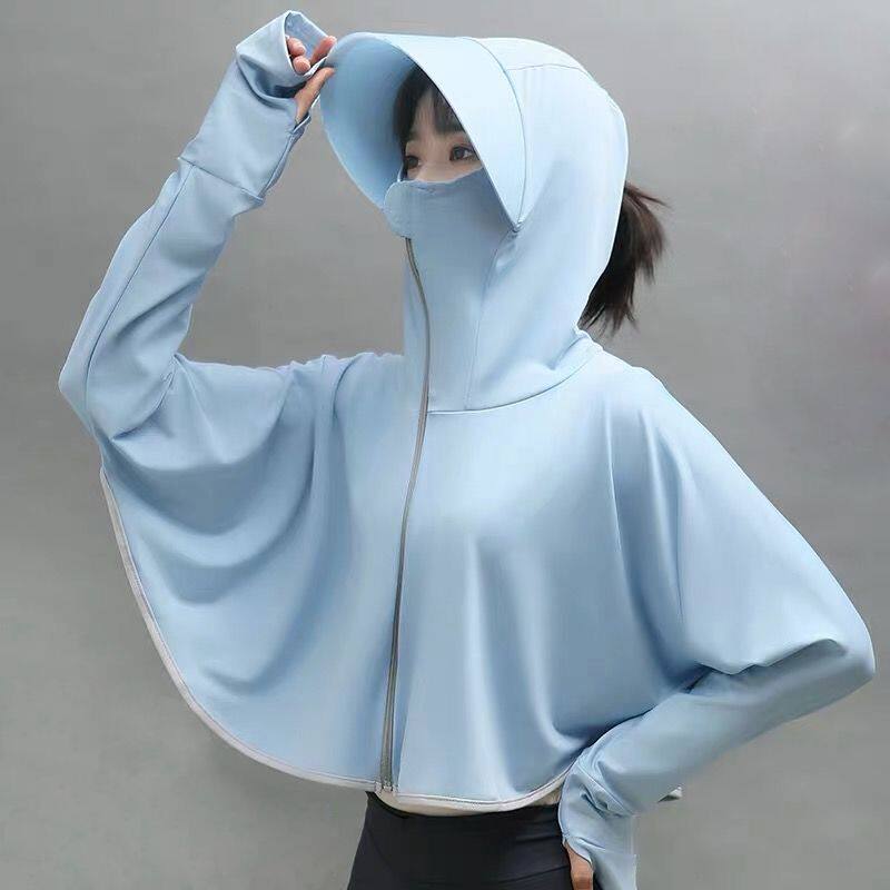 冰丝防晒衣女夏季宽松骑车防晒服防紫外线大码薄款外套潮