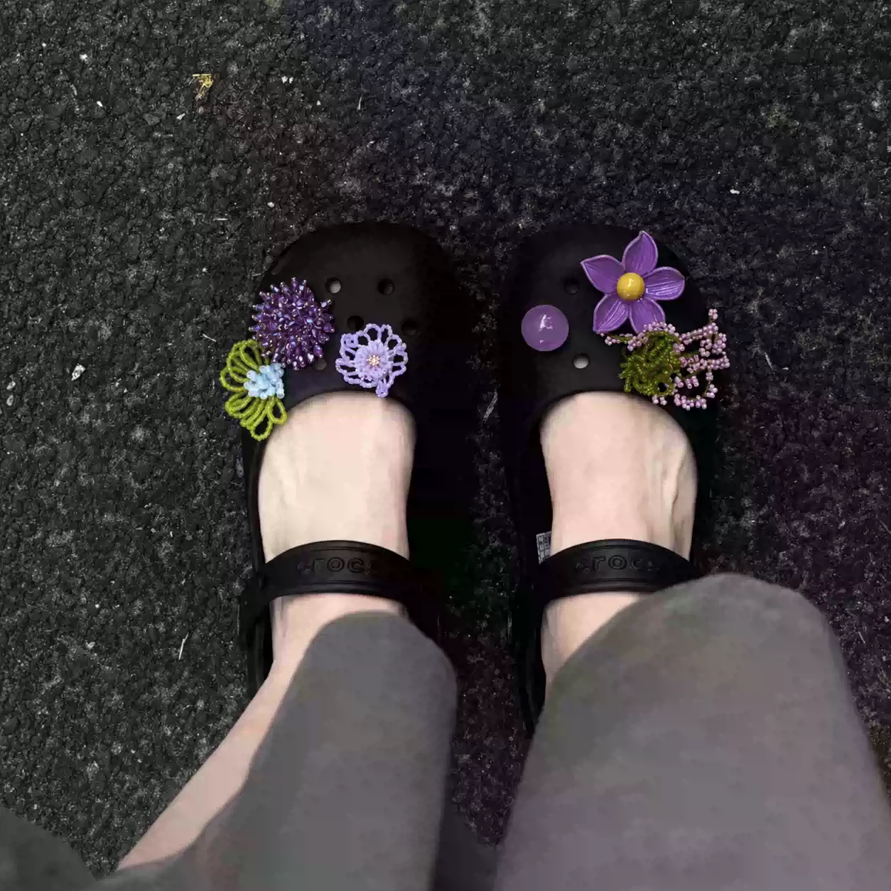 适配crocs洞洞鞋配饰芭蕾鞋鞋花卡骆驰卡洛驰鞋装饰diy配件卡扣女