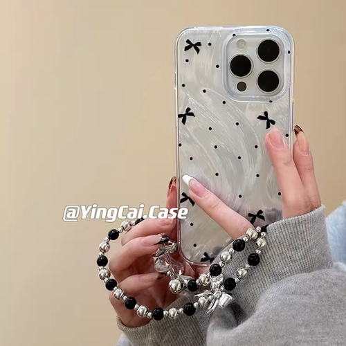 日韩ins波点蝴蝶结适用于真我gt大师探索手机壳realme11女gtneo5se萌neo3/v30羽纱x50/v23小众q5i真我GT7