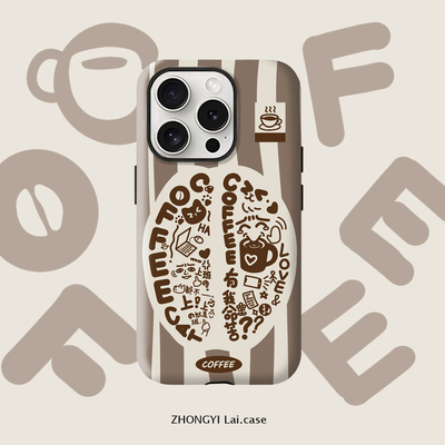 ZYL原创 命苦咖啡适用于荣耀400pro/300/200/100手机壳50pro全包magic7新款X60i+二合一X50i个性power