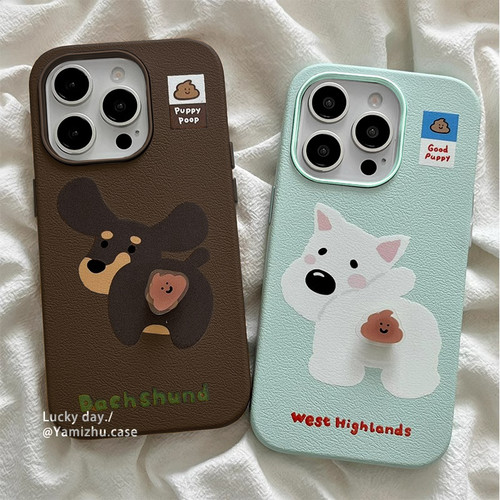 情侣搞怪卡通小狗适用于小米 15Pro手机壳防摔小米14pro创意14Ultra皮纹新款14Ultra个性小米pocox4gt女款