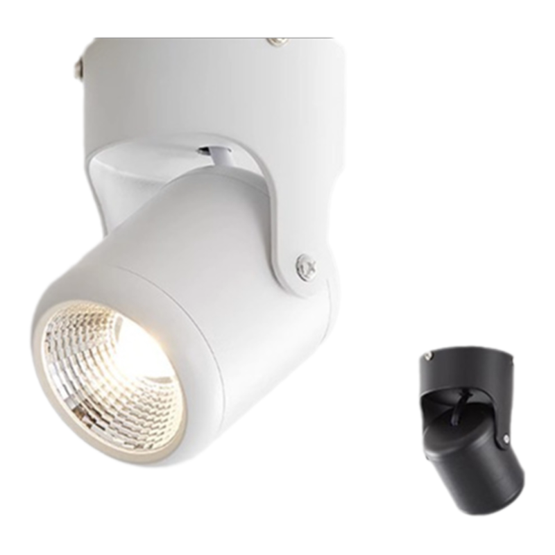 明装射灯可调角度免开孔吸顶式筒灯客厅背景墙壁玄关可折叠天花灯