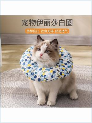 猫咪颈饰伊丽莎白圈猫狗绝育用品猫咪狗狗项圈美容头套防舔宠物伊