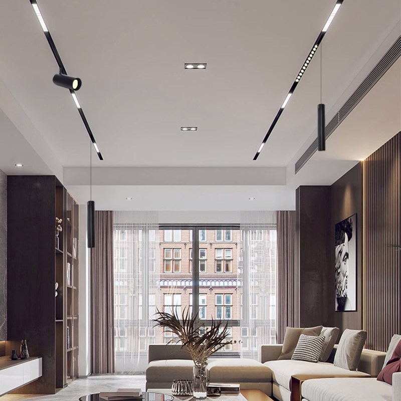 24V通用款磁吸轨道灯20款q泛光灯格栅灯射灯3000K3500K4000K6000K