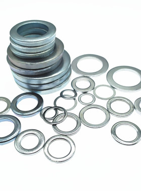 GB848镀锌A级小垫圈小边平垫片圆形窄边加厚螺丝平垫M3456810-M36