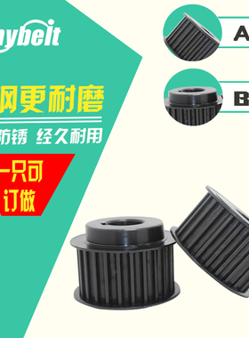 现货同步皮带轮5M40齿AF BF碳钢同步轮可按图定做厂家直销