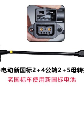 九号电动新国标2+4转旧国标2+5接口转接线F90mMmax110Q90A80+