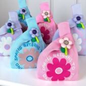 ins可爱花朵针织手提包护士节母亲节伴手礼品袋结婚生日活动礼袋