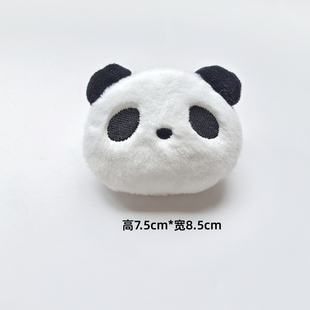 卡通醒狮白色狮头舞狮毛绒胸针国潮节日气氛玩偶可爱别针包包挂件