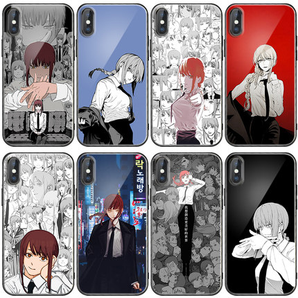 电锯人玛奇玛手机壳适用苹果12pro 11 7/8plus xsmax xr se2小米10s 11vivo iqoo5华为p40 nova8 oppo reno5