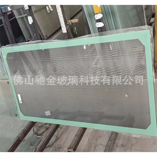 广东厂家供应电磁屏蔽玻璃 UV打印边框丝网夹胶防信号屏蔽玻璃