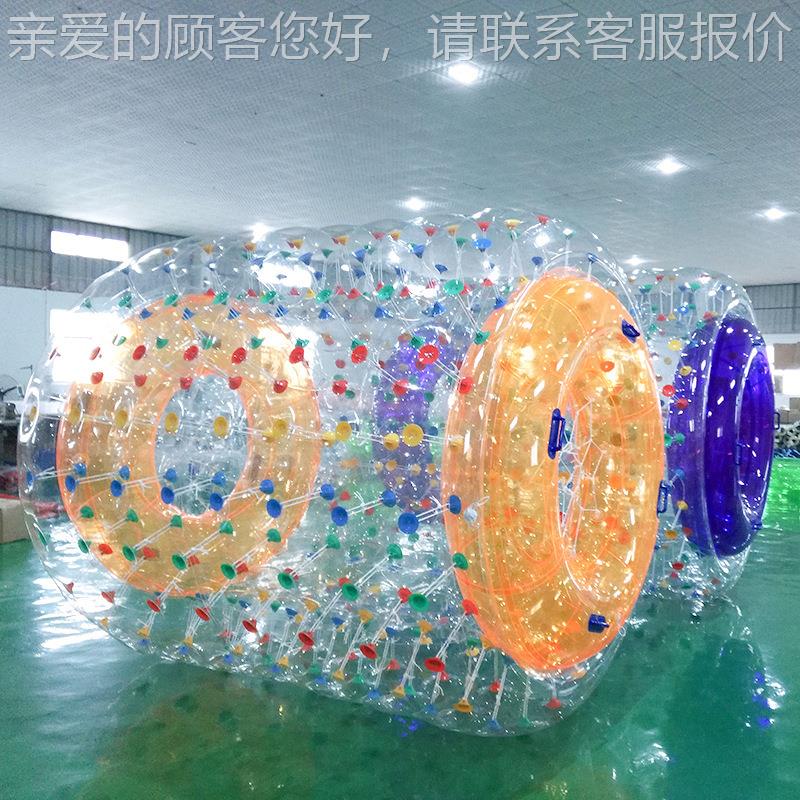 热卖充气滚筒球 户外碰水上玩具YX-1碰 水上乐园趣味动道运具步球
