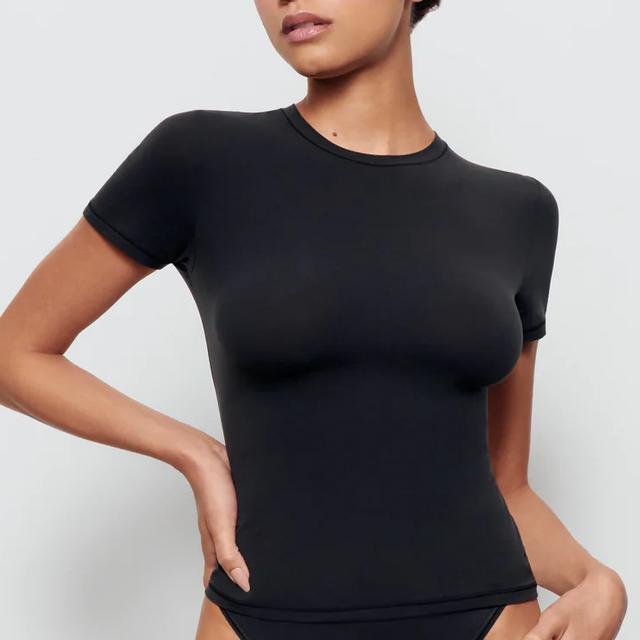 wuhuu短袖T恤女衣服2024新款品质女装直播时尚潮牌夏季skims上衣